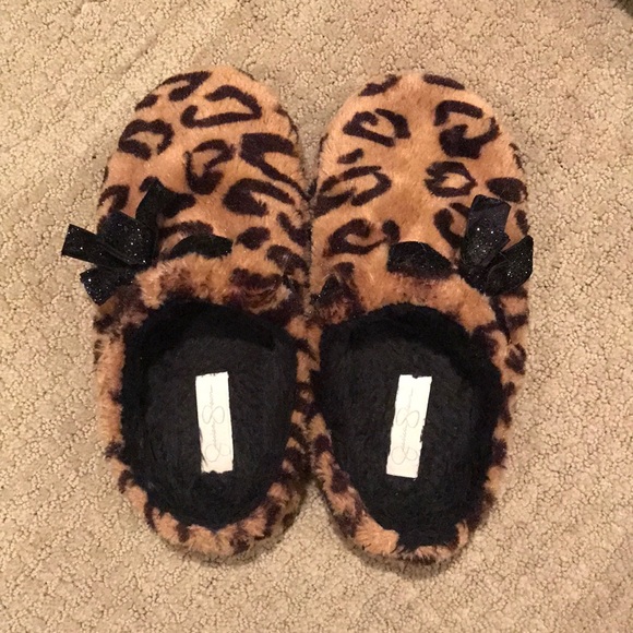jessica simpson cheetah slippers